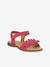Pair of LORE FLOWERS Leather Sandals for Girls, FRODDO blue+blush+deep blue+gold+golden pink+lavender+red+tomato red 