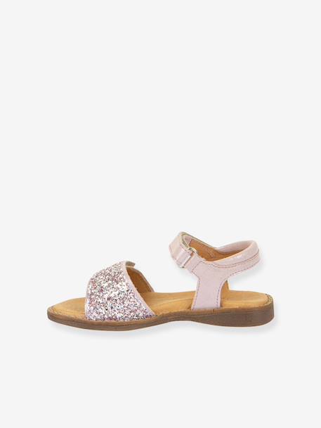 LORE SPARKLE Leather Sandals for Girls, FRODDO rose 