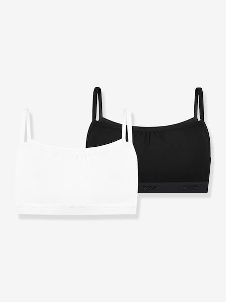 Pack of 2 girls bras Les Pockets Ecodim black+rose 