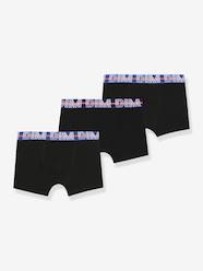 Boys-Underwear-Pack of 3 boys' boxers with contrasting waistband Ecodim