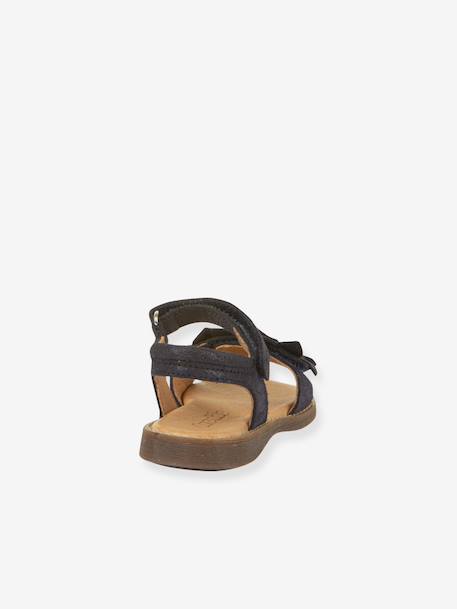 Pair of LORE FLOWERS Leather Sandals for Girls, FRODDO blue+blush+deep blue+gold+golden pink+lavender+red+tomato red 