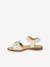 Pair of LORE FLOWERS Leather Sandals for Girls, FRODDO blue+blush+deep blue+gold+golden pink+lavender+red+tomato red 