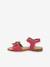 Pair of LORE FLOWERS Leather Sandals for Girls, FRODDO blue+blush+deep blue+gold+golden pink+lavender+red+tomato red 