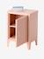 Bedside table with 1 metal door green+rose 