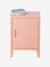 Bedside table with 1 metal door green+rose 