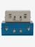 Set of 2 Nesting Metal Trunks cinnamon+denim blue+GREEN MEDIUM 2 COLOR/MULTICOLR+nude pink 