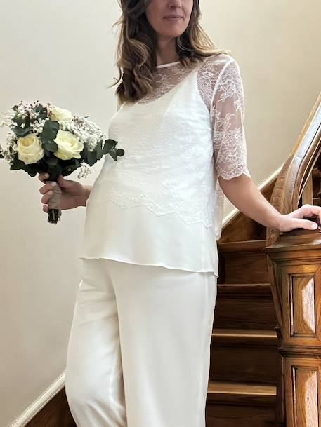 Delicate Lace Blouse by ENVIE DE FRAISE, Wedding Capsule Collection ecru 