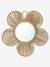 Flower mirror beige 