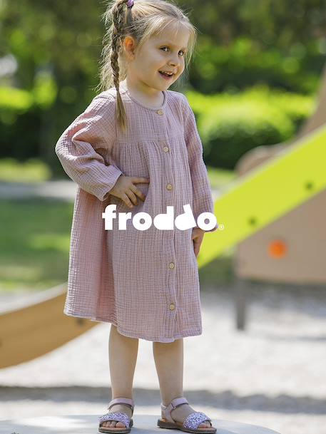 LORE SPARKLE Leather Sandals for Girls, FRODDO rose 