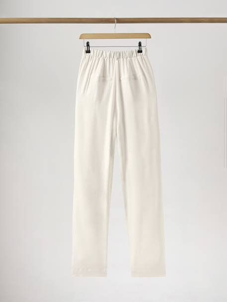 Wide-Leg Crepe Trousers by ENVIE DE FRAISE, Wedding Capsule Collection ecru 