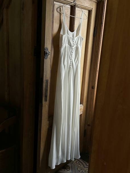 Crepe Dress by ENVIE DE FRAISE, Wedding Capsule Collection ecru 
