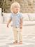 Short-Sleeved Shirt for Babies grey blue 