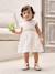 Occasion Wear Dress with Bow at the Back, for Babies white 