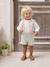 Occasion Wear Outfit: Shirt & Shorts for Babies beige+sage green 