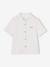 Mao collar shirt in cotton gauze for boys ecru 