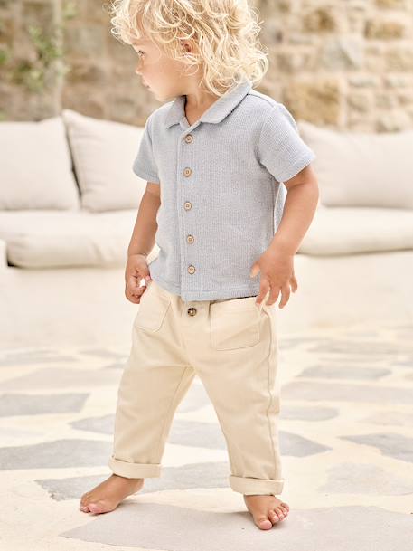 Trousers with Elasticated Waistband for Babies caramel+vanilla 