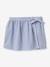 Seersucker skort for girls CYRILLUS striped blue 
