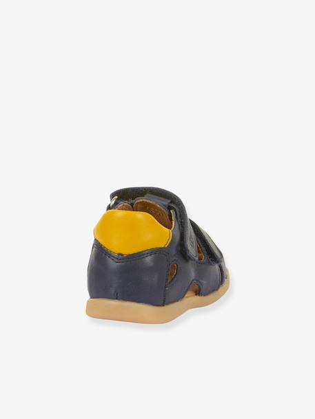 DALLAS Closed Sandals for Girls, FRODDO beige+brown+navy blue 