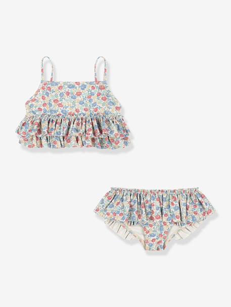 Manuca Frilled Two-Piece Swimsuit, KONGES SLOJD light blue 
