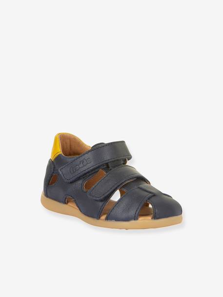 DALLAS Closed Sandals for Girls, FRODDO beige+brown+navy blue 