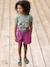 Cotton Gauze Shorts with Belt for Girls violet 