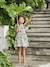 Printed Cotton Gauze Dress for Girls sage green 
