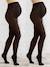 Pack of 2 pairs of opaque Maternity tights Black+Brown 