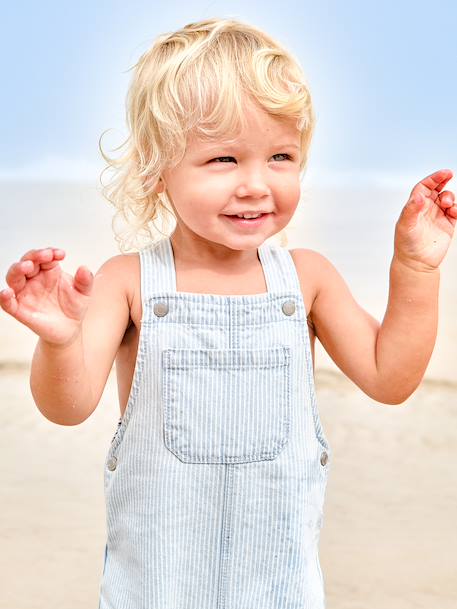 Striped Playsuit for Babies striped blue 
