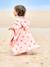 Bath/Beach Poncho with Recycled Cotton, for Babies printed pink+printed white 