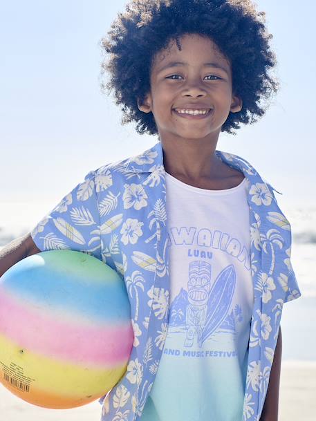 Dip & Dye boys' T-shirt aqua green 