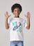 Photo print T-shirt for boys white 