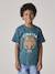 Tiger print T-shirt for boys fir green 