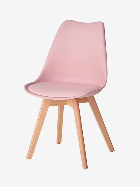 Scandinavian Primary School Chair green+rose+white 