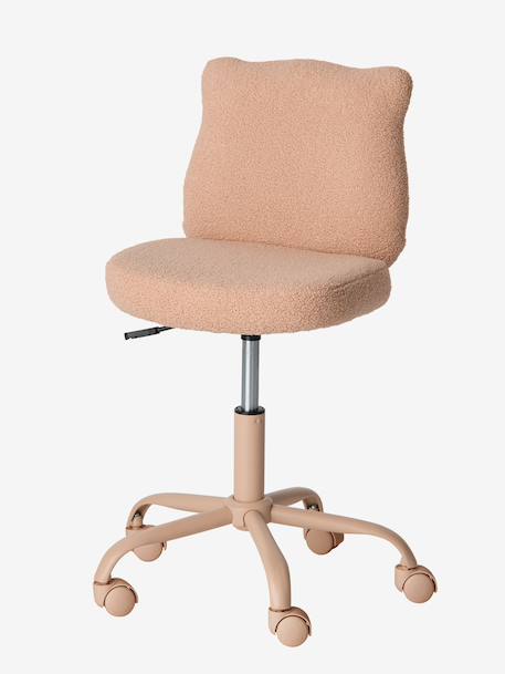 Bear Chair in Sherpa with Castors, for Children beige 