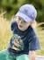 Plain Cap with Embroidery on the Front for Boys lichen+navy blue 