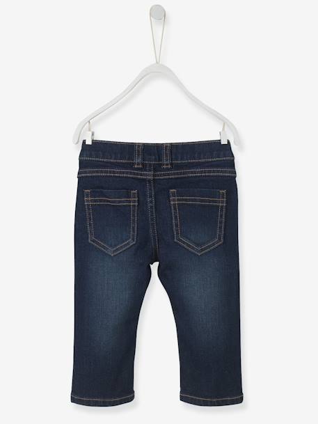 Baby Boys' Straight-Cut Jeans Dark Blue 
