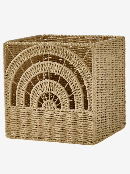 Rainbow Folding Storage Tub in Paper Rope beige 