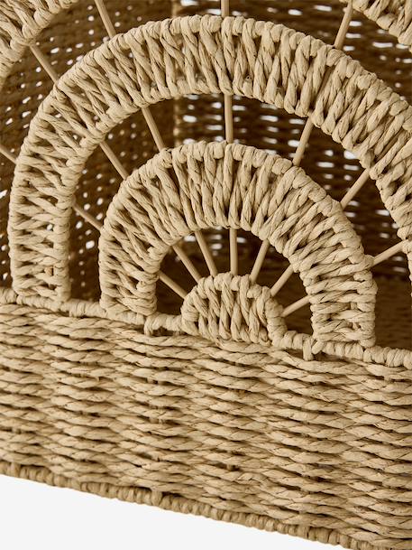 Rainbow Folding Storage Tub in Paper Rope beige 