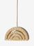 Hanging lampshade / Rainbow hanging lampshade in paper rope ecru 