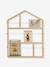 Wooden House-Shaped Collage Holder beige 