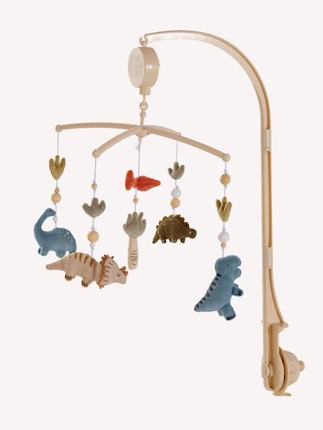 Musical dinosaur mobile MINISAURUS beige 