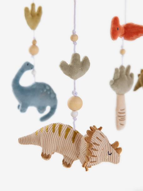 Musical dinosaur mobile MINISAURUS beige 