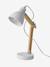 Articulated Wood & Metal Table Lamp rose+white 
