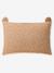 Duvet cover set + pillowcase, with recycled cotton BEAR printed beige 
