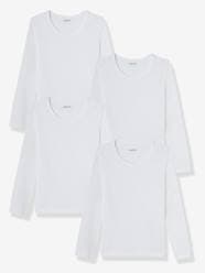-Girls' Pack of 4 Long-Sleeved T-Shirts