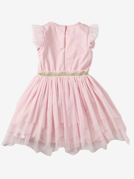 Princess Dress with Stars Costume blue+rose 