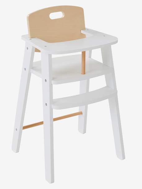 Wooden High Chair for Dolls - FSC® Certified White 