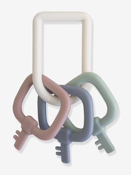 Key MUSHIE silicone teething ring multicoloured 