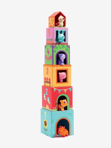 Topanifarm Stacking Cubes, by DJECO Multi 