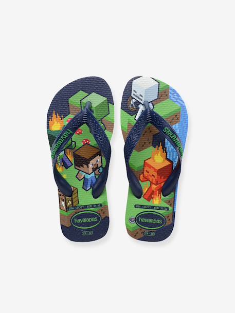 Minecraft HAVAIANAS flip-flops for children green 